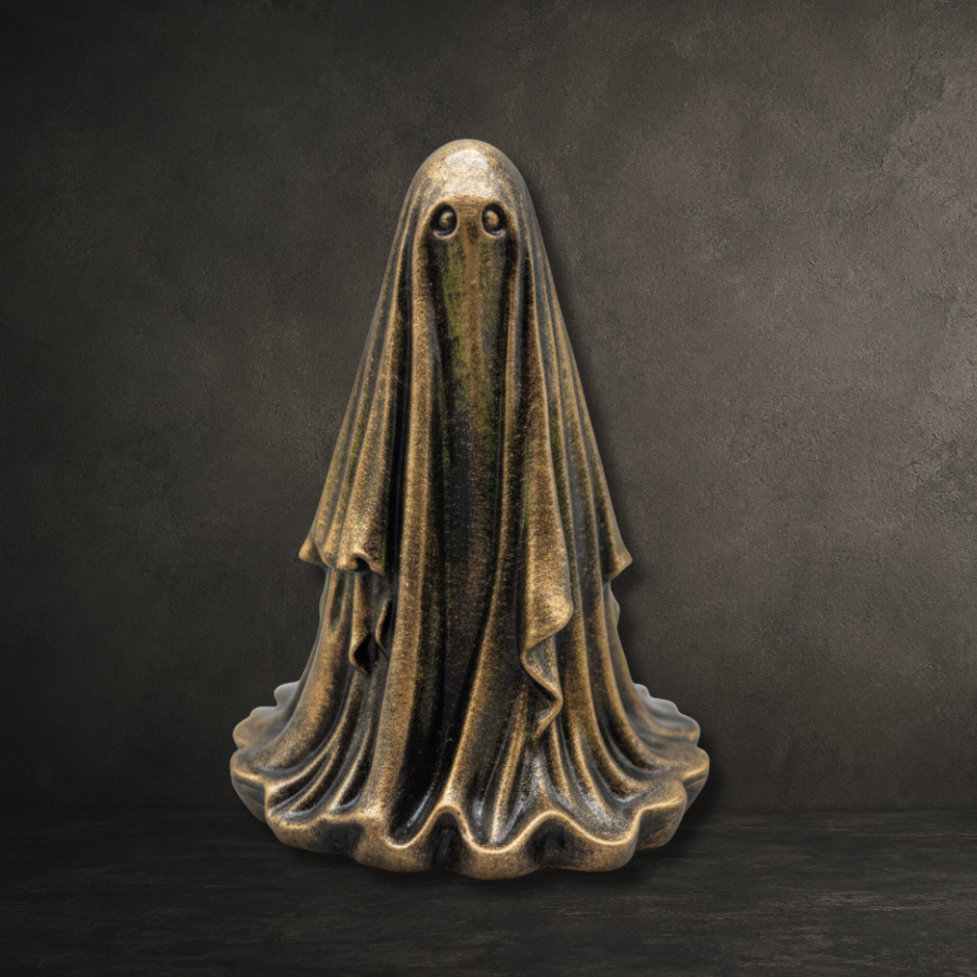 Small gold ghost collectible for gothic home décor