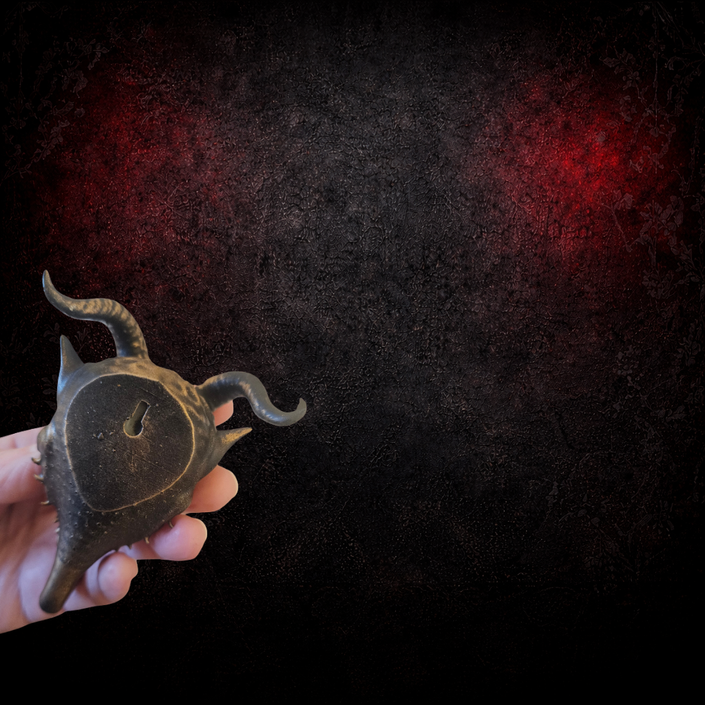 Krampus themed gothic wall hook