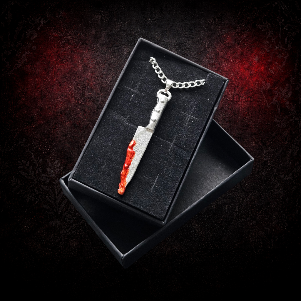 Horror knife pendant gothic jewellery