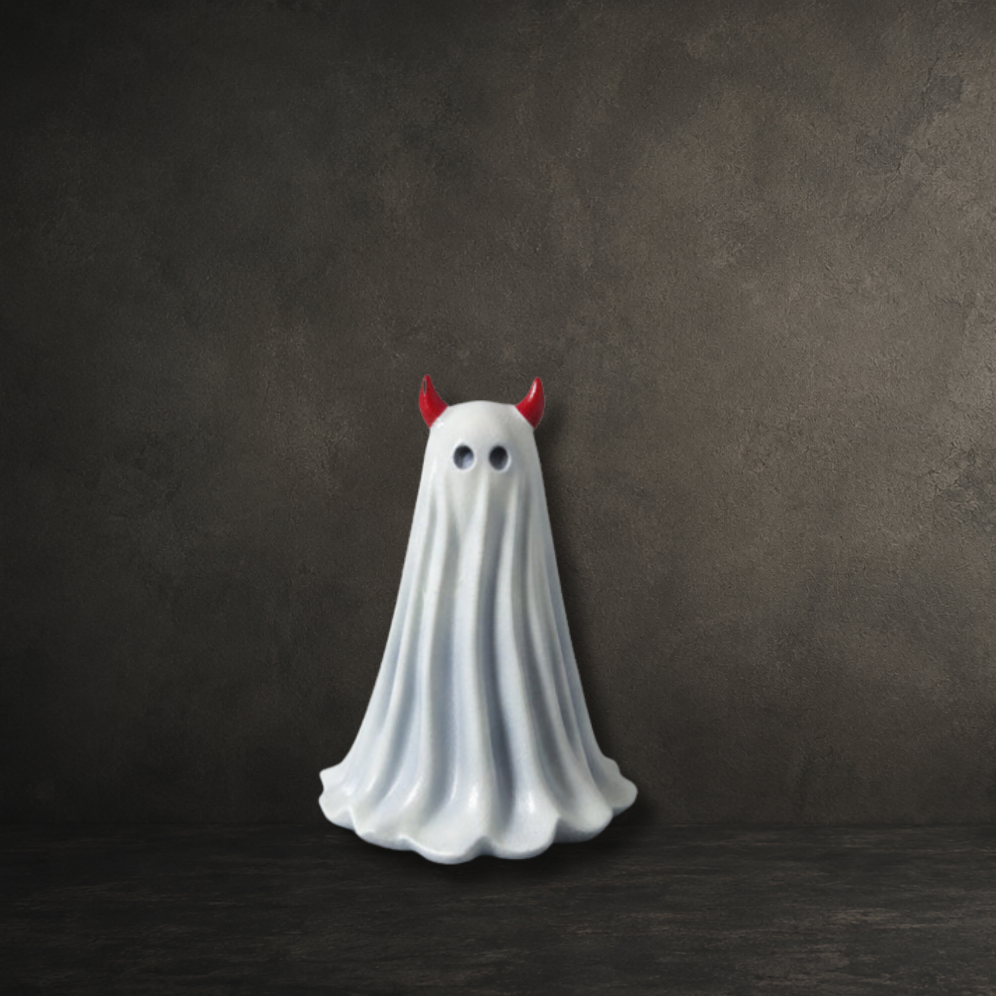 Malice ghost figurine with red devil horns from The First Haunting collection