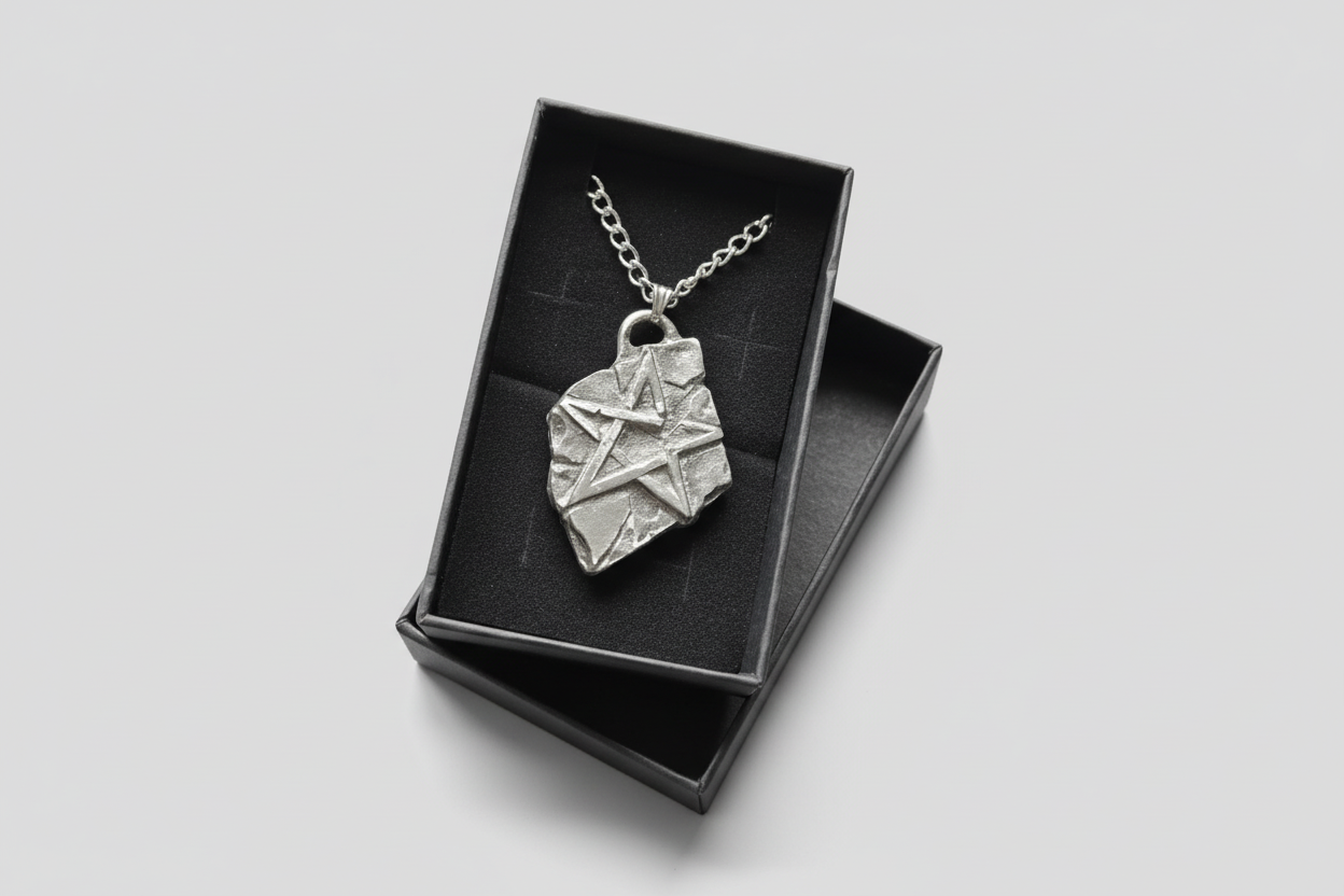 Pentagram pendant gothic occult jewellery