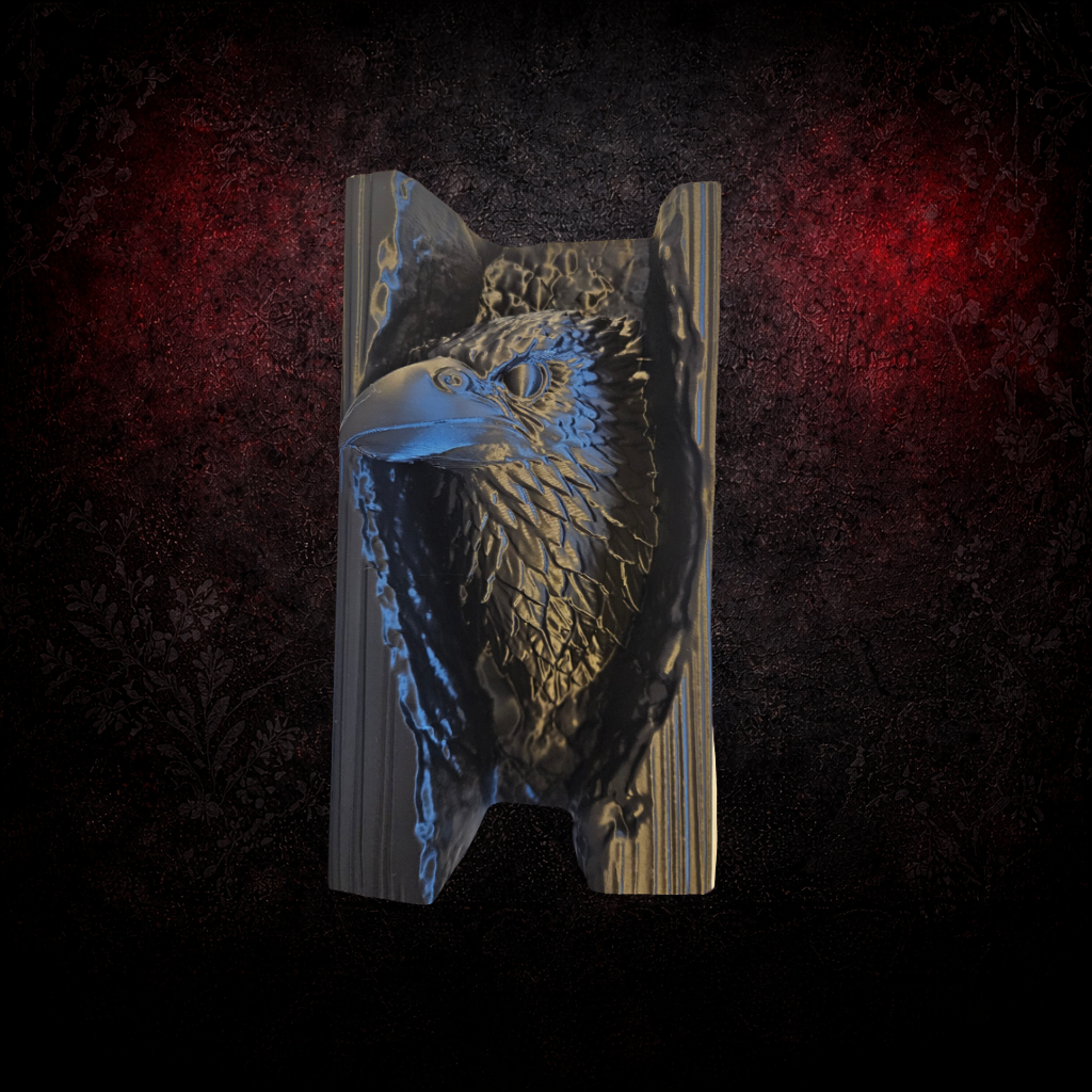 Raven bookshelf insert gothic home decor
