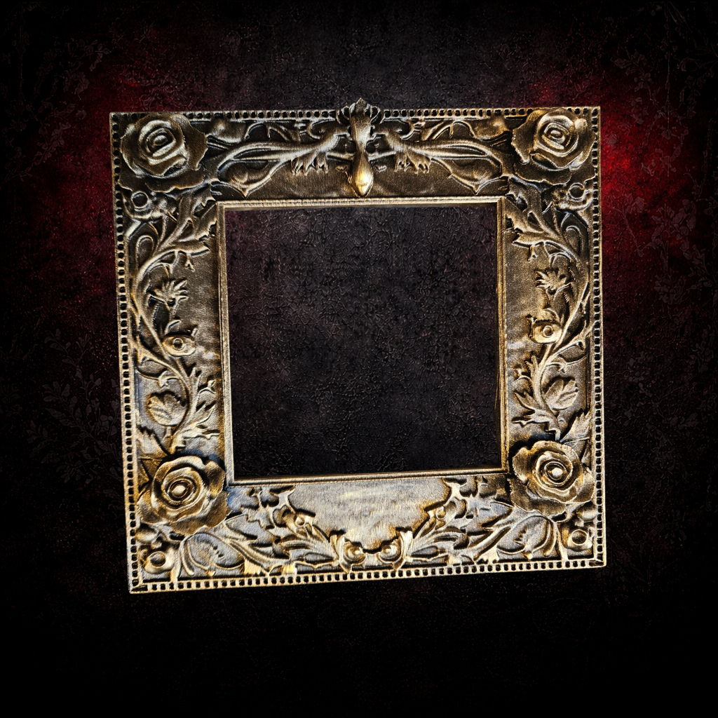 Rose themed gothic light switch surround UK wall decor