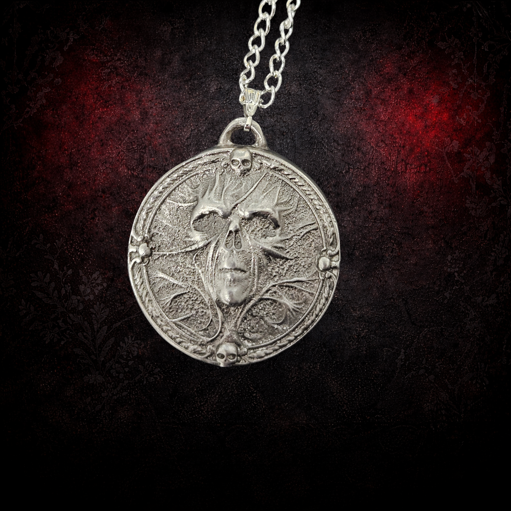 Sculptural face pendant alternative jewellery