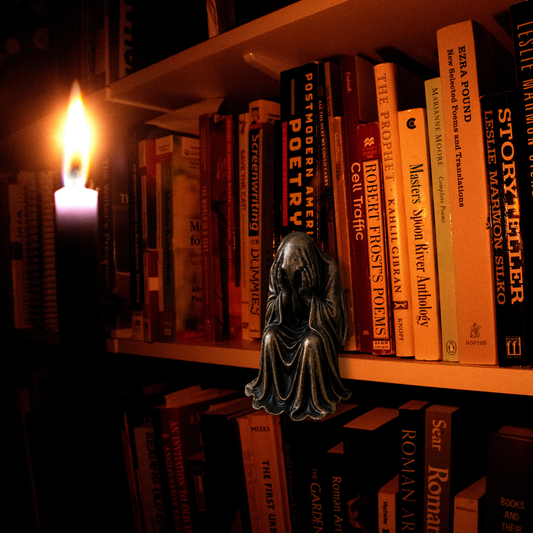 Ghost Shelf Sitters – Bronze Resin Book Shelf Decor