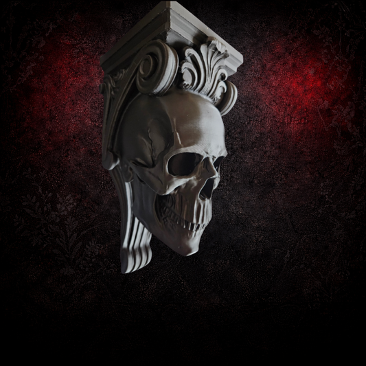 Skull corbel gothic shelf dark gothic wall decor