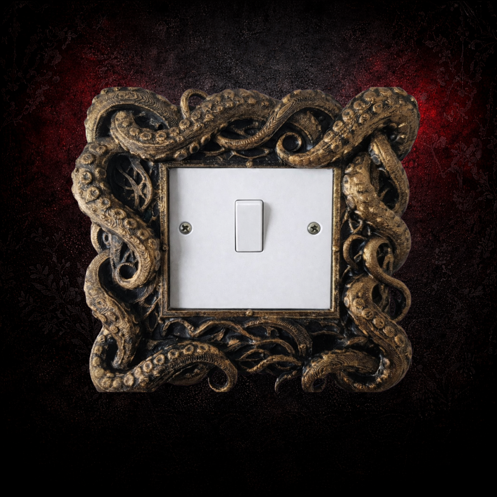 Tentacle light switch surround gothic wall decor