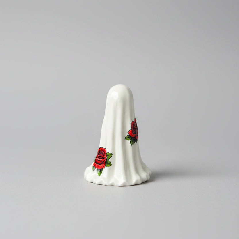 The Rosebound Haunt spooky gothic ghost figure displayed as dark home décor
