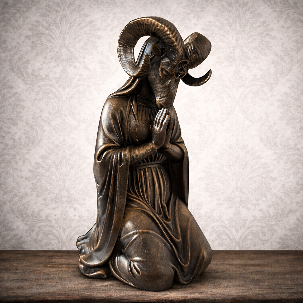 The Unholy Mother horned gothic figurine by Darkmoon Designs