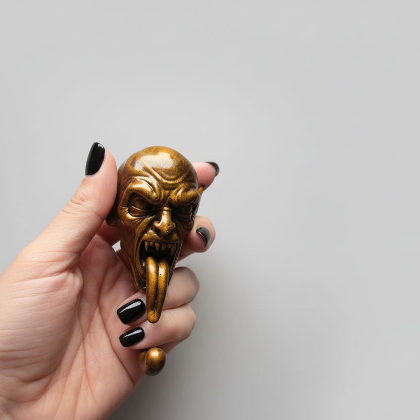 Vampire wall hook gothic horror decor

