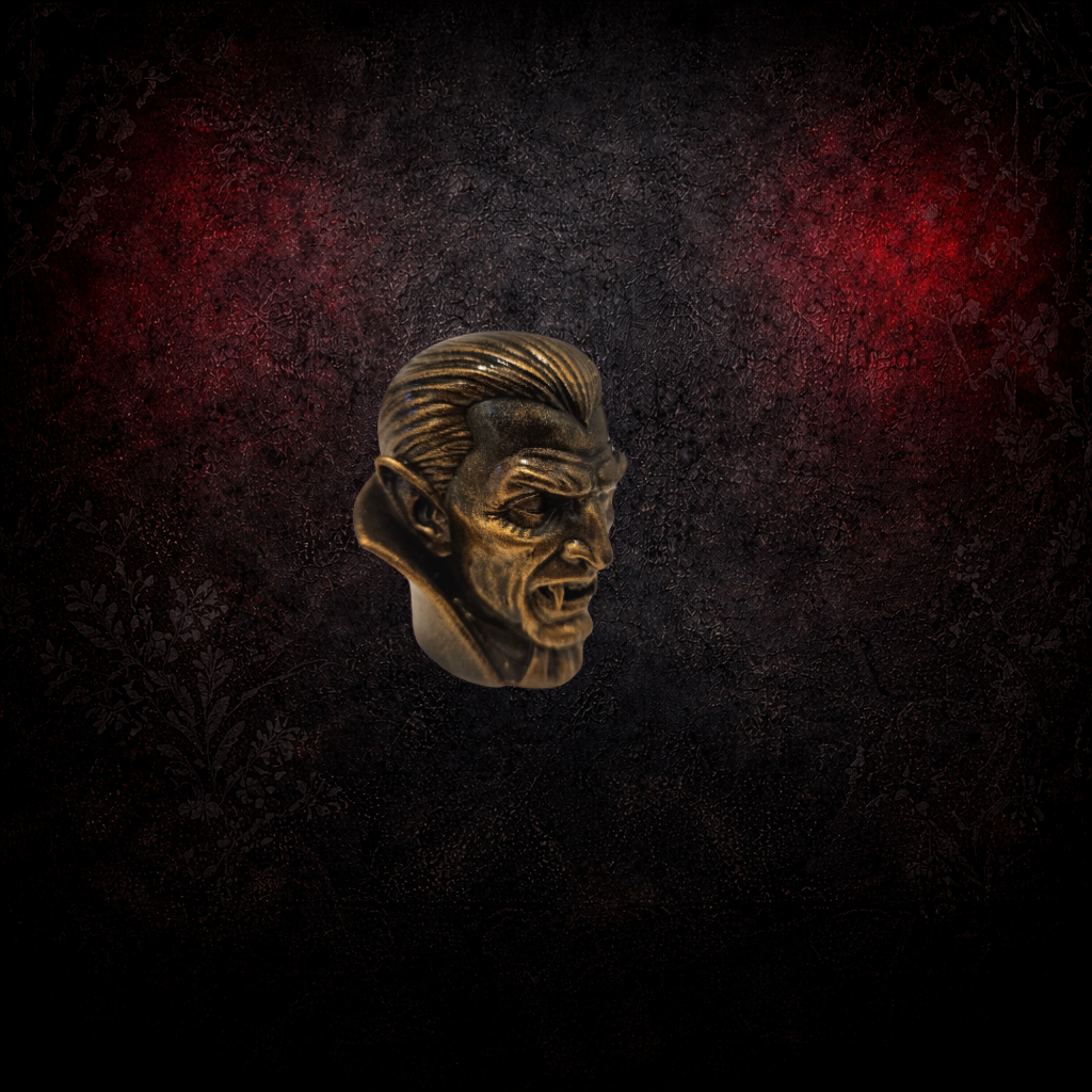 Vampire Cabinet Knob | Bronze Gothic Drawer Handle | Resin Printed Dracula Hardware