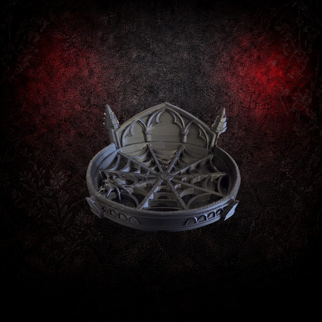 Gothic Soap Dish | Dark Cathedral Bathroom Decor | Black Plastic Soap Holder | Gothic Bathroom Accessory | Alternative Home Decor